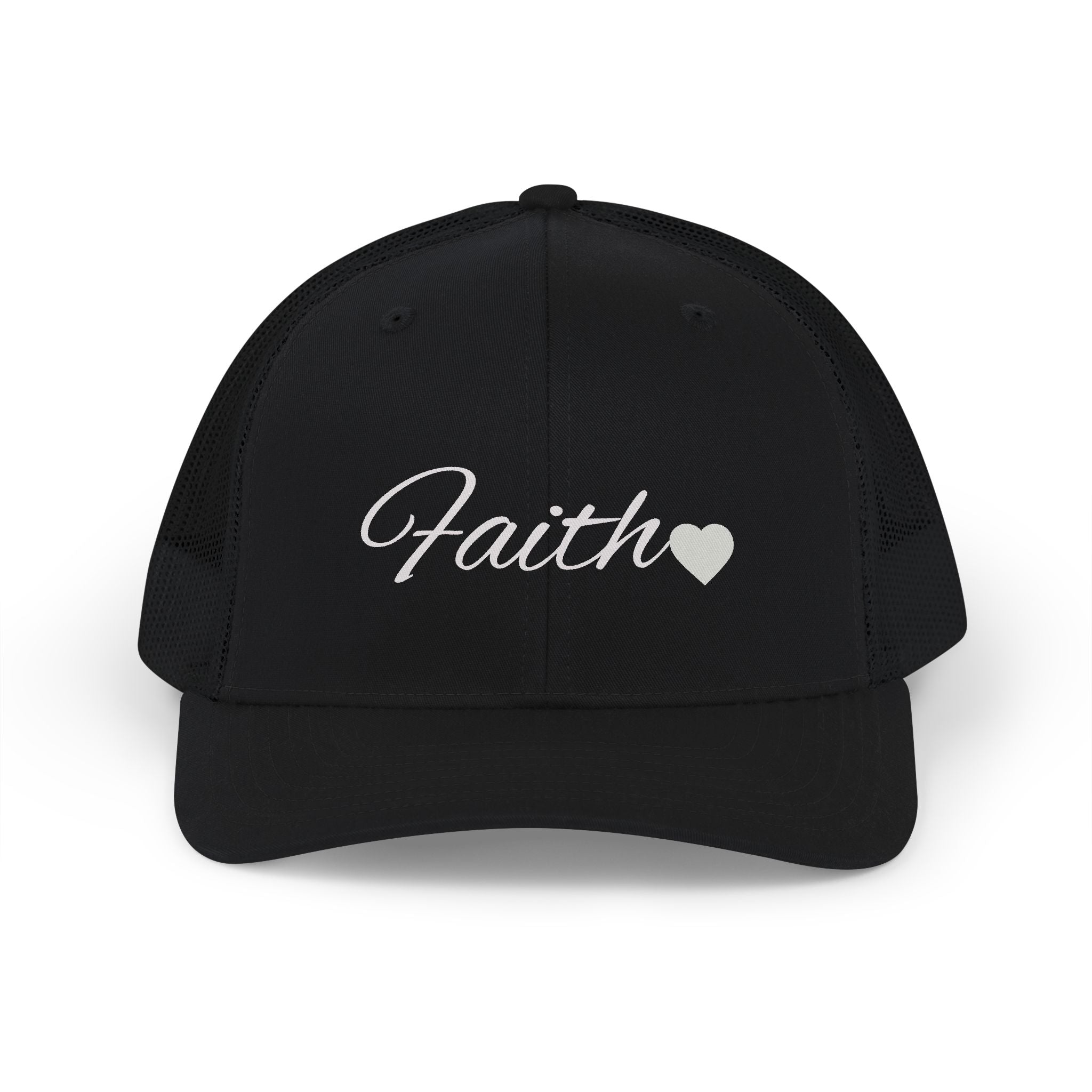 Faith Heart Classic Trucker Hat – Christian Inspirational Cap