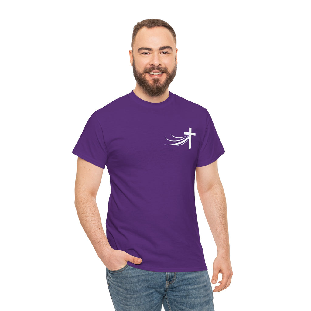 Christ Did It Christian T-Shirt – Cross & Swoosh Faith Tee
