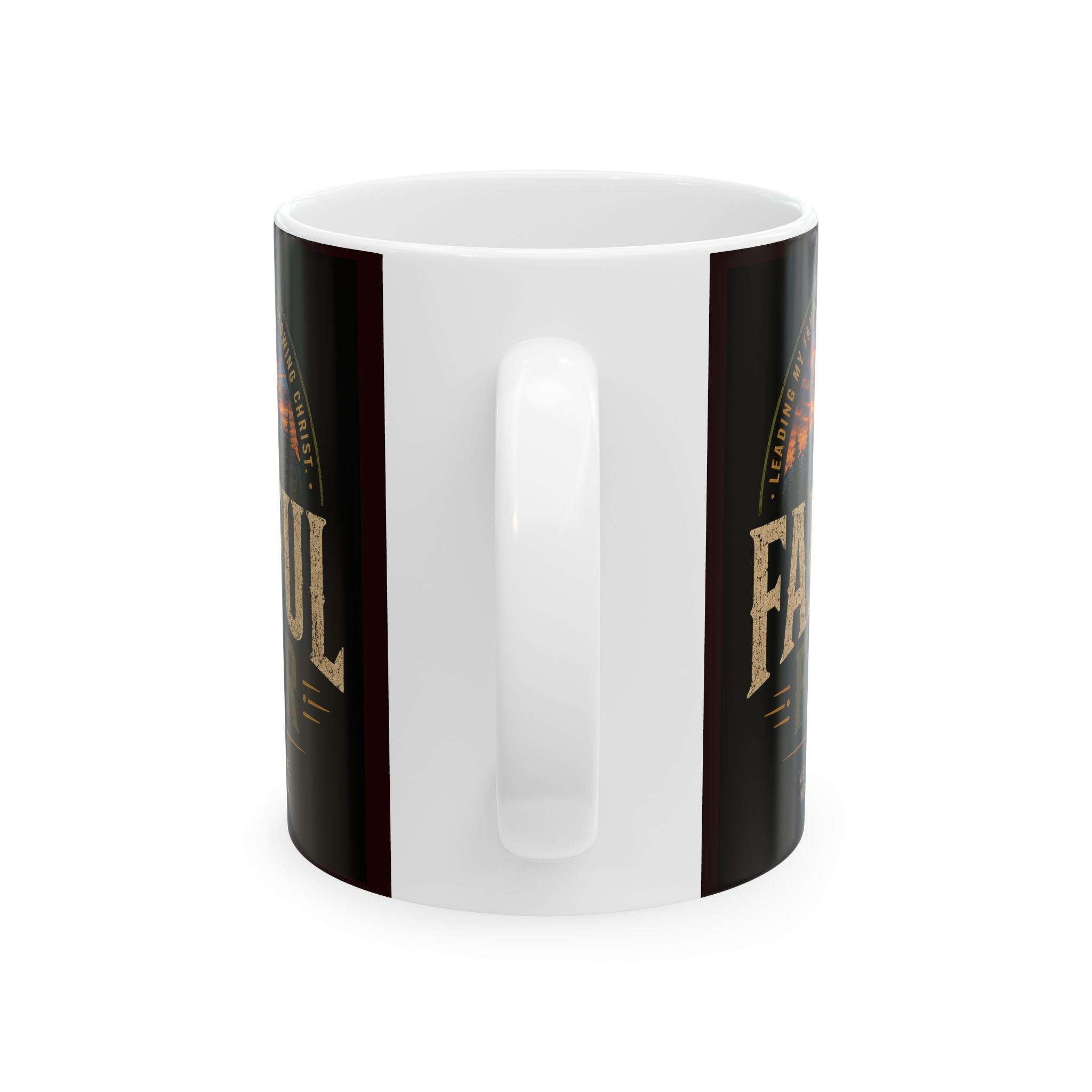 Faithful Father Christian Coffee Mug – Inspirational Dad Mug –  Ceramic Mug, (11oz, 15oz)