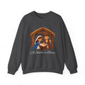 A Savior Is Born Nativity Christmas Heavy Blend™ Crewneck Sweatshirt