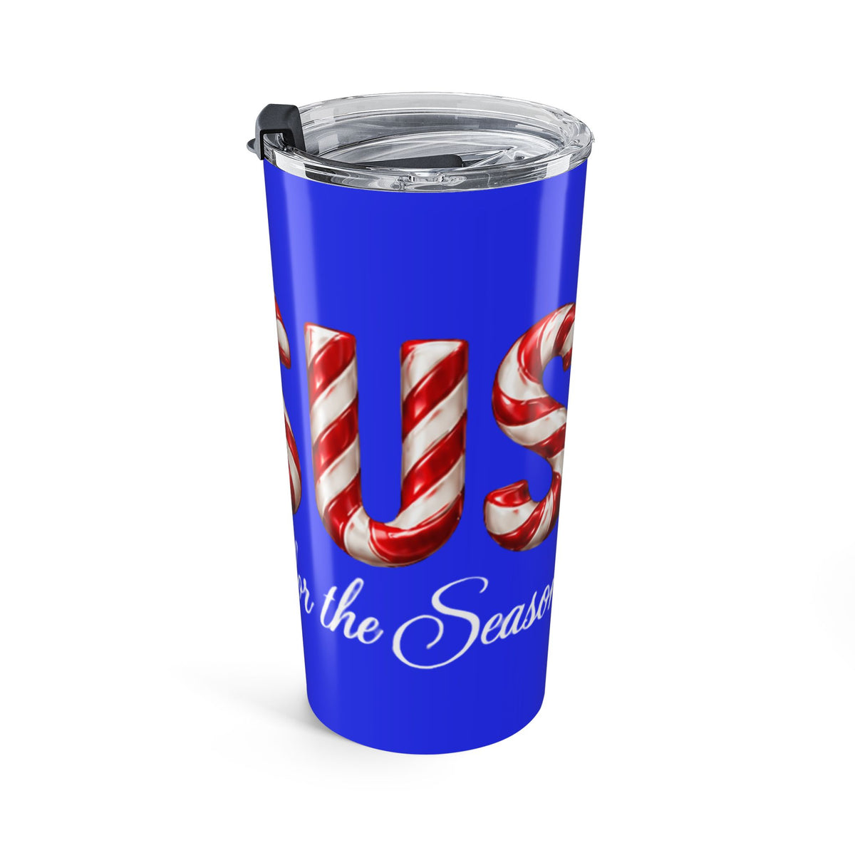 Jesus Is the Reason for the Season Christmas Tumbler Blue– Candy Cane Design Tumbler 20oz