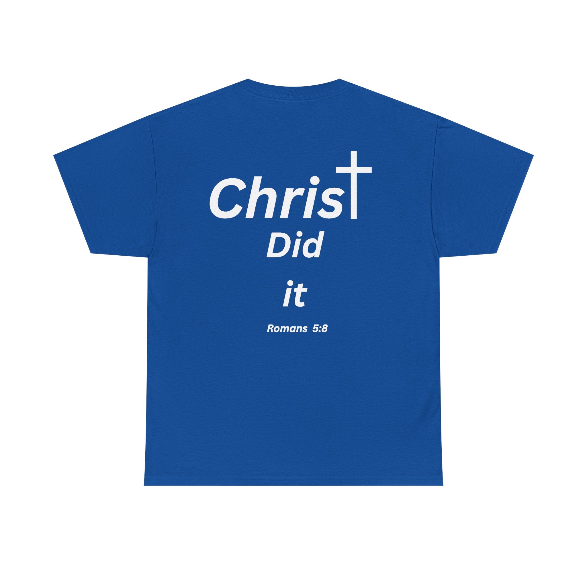 Christ Did It Christian T-Shirt – Cross & Swoosh Faith Tee