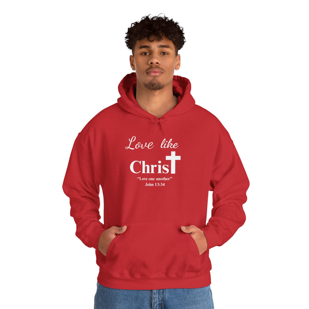 Love Like Christ Christian Hooded Sweatshirt