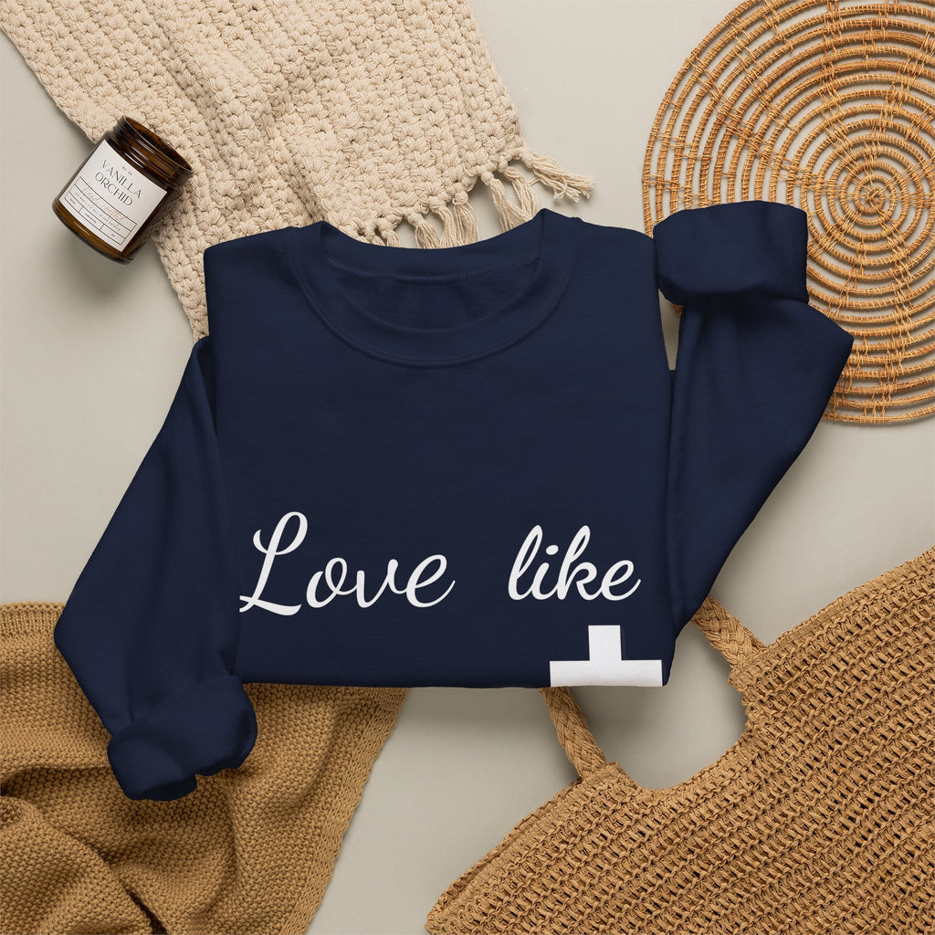 Love Like Christ Christian Crewneck Sweatshirt