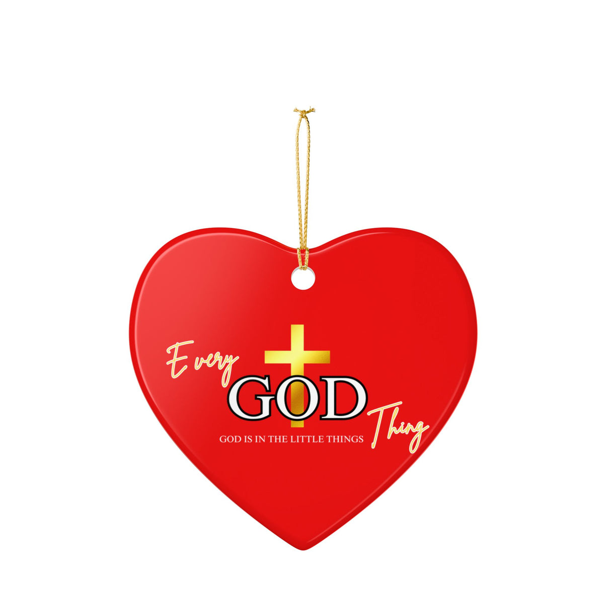 Every God Thing™ Ceramic Christmas Ornament, (1pc)
