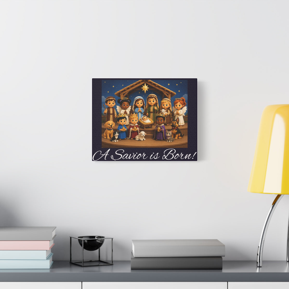A Savior Is Born Nativity Christmas Wall Art