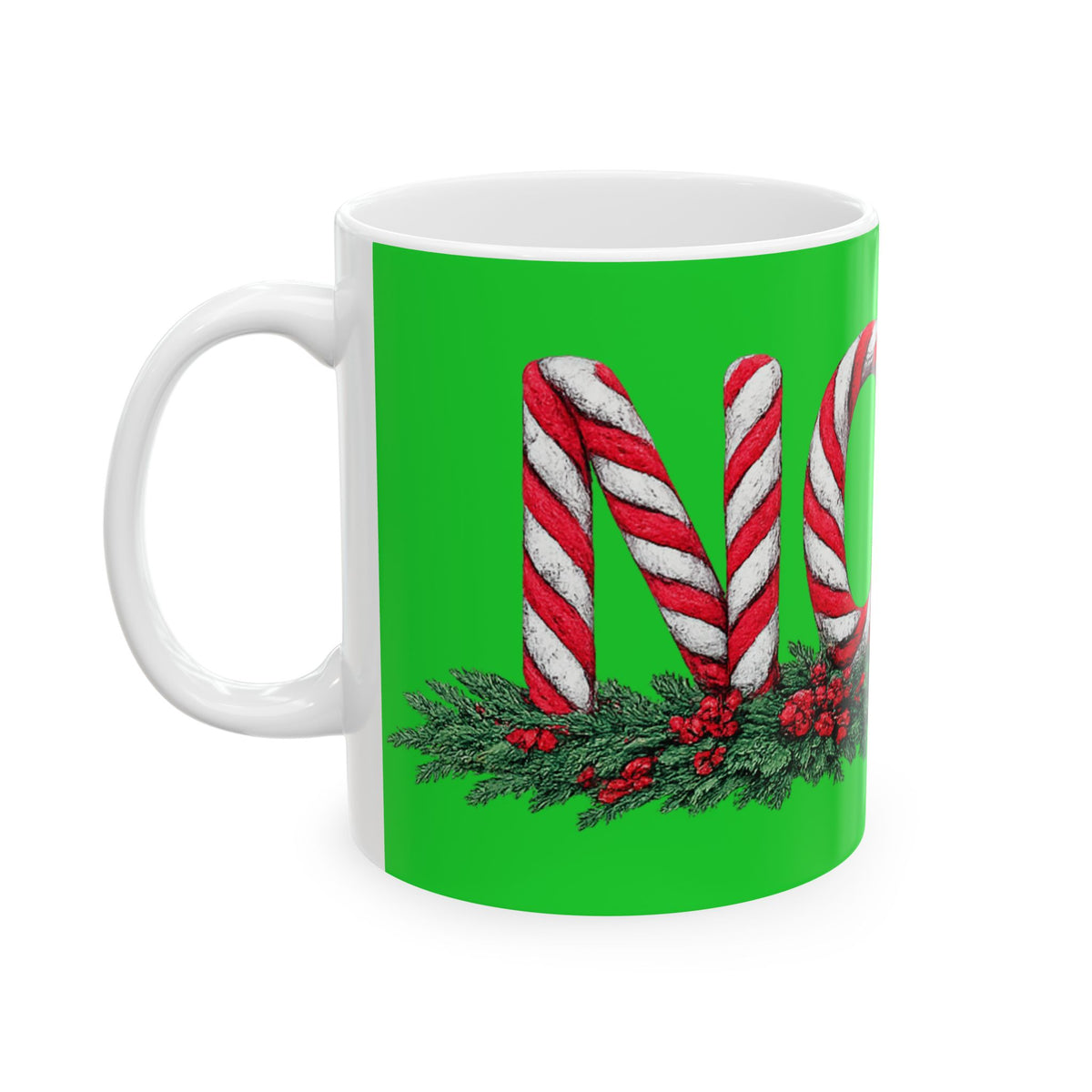 NOEL Christmas Ceramic Coffee Mug, (11oz, 15oz)