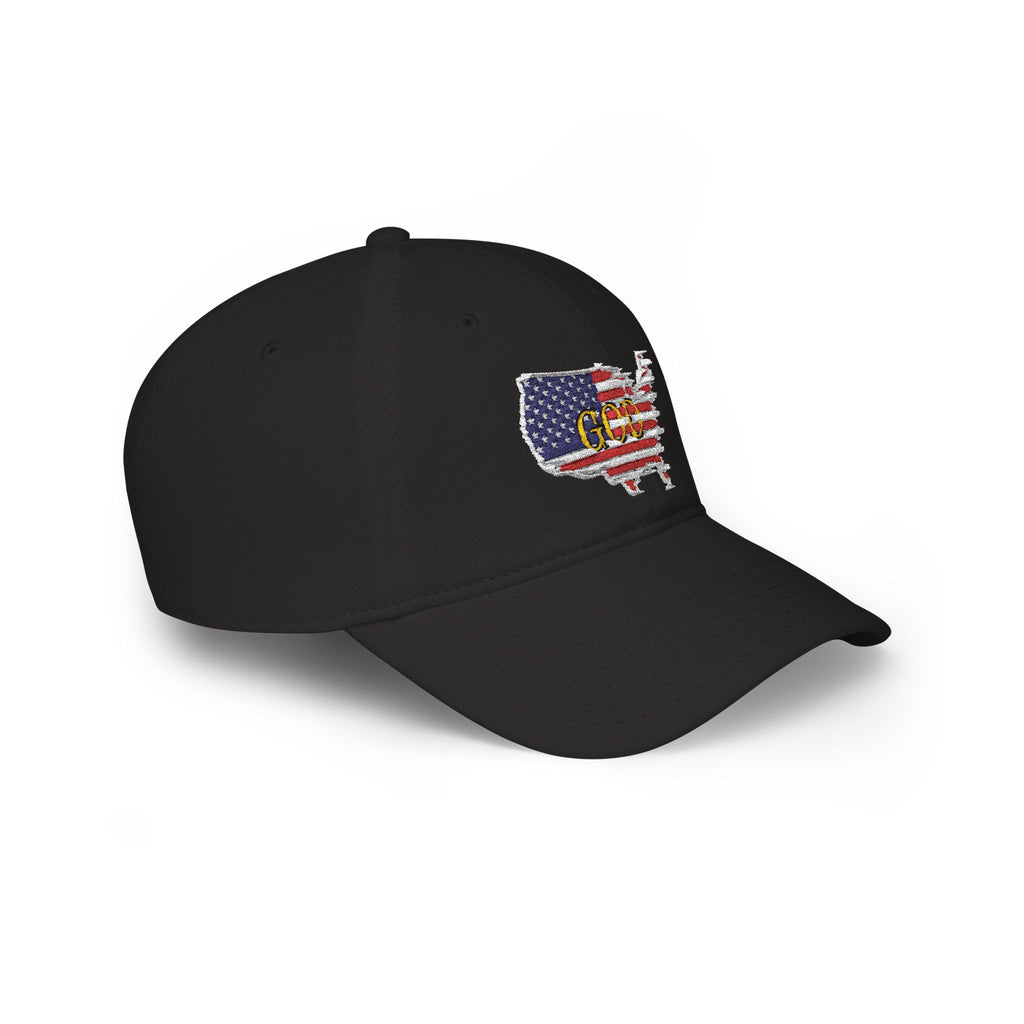 God Bless America USA Embroidered Patriotic Dad Hat – Christian Faith Low Profile Baseball Cap