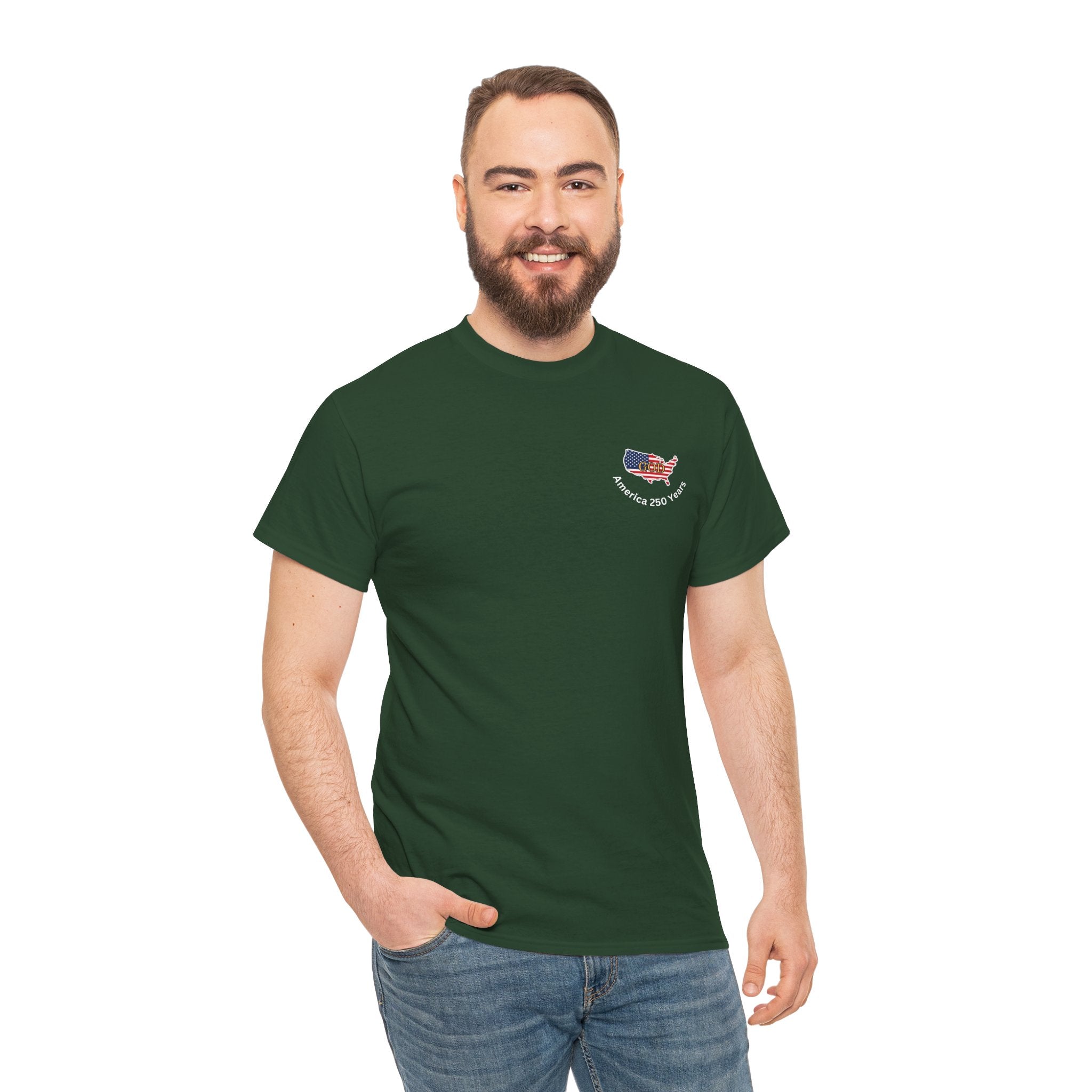 Praying for God’s Protection – Faith-Based American T-Shirt Unisex Heavy Cotton Tee
