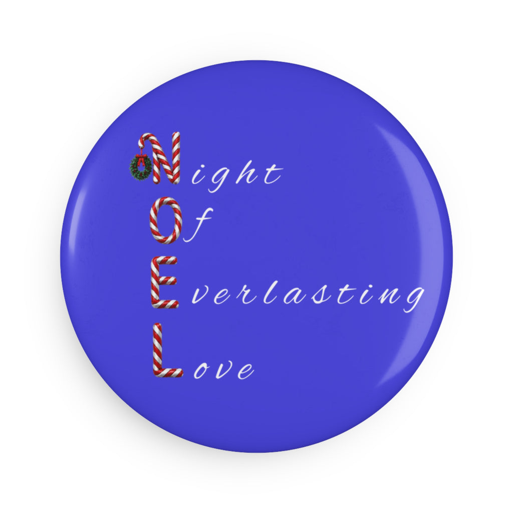 Night of Everlasting Love Christmas Button Magnet, Round (1 & 10 pcs)
