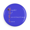Night of Everlasting Love Christmas Button Magnet, Round (1 & 10 pcs)