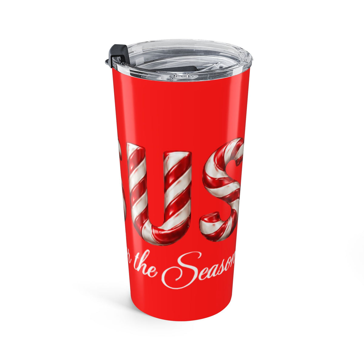 Jesus Is the Reason for the Season Christmas Tumbler Red – Candy Cane Design Tumbler 20oz