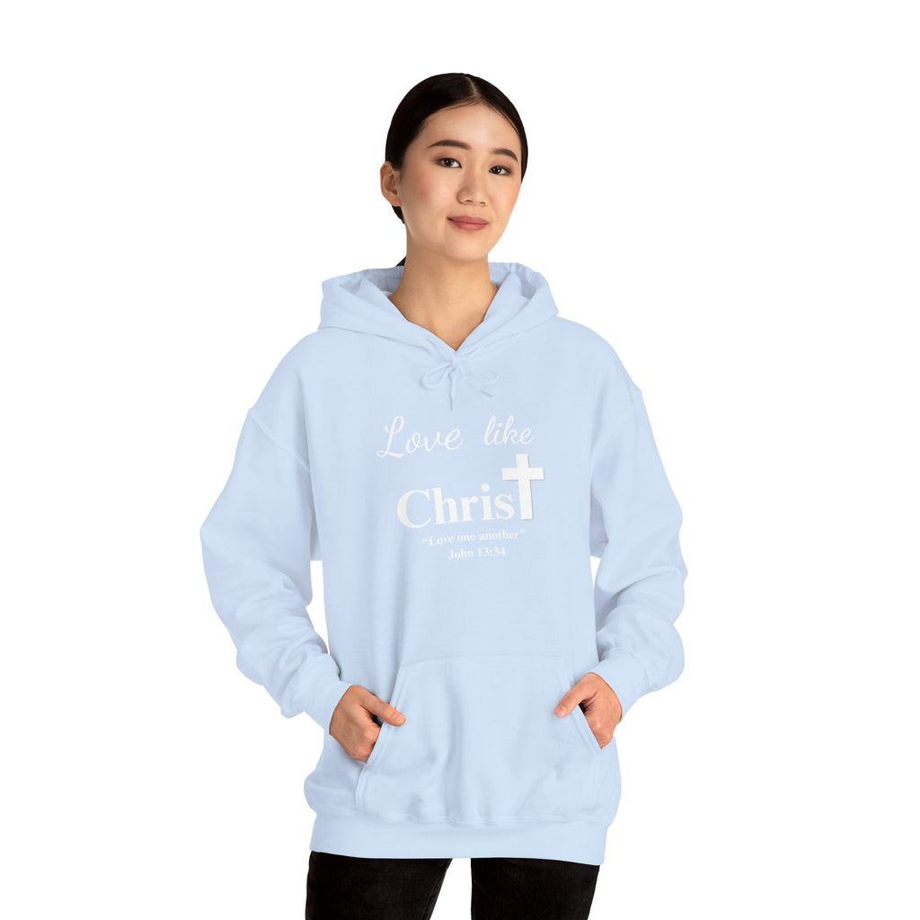 Love Like Christ Christian Hooded Sweatshirt
