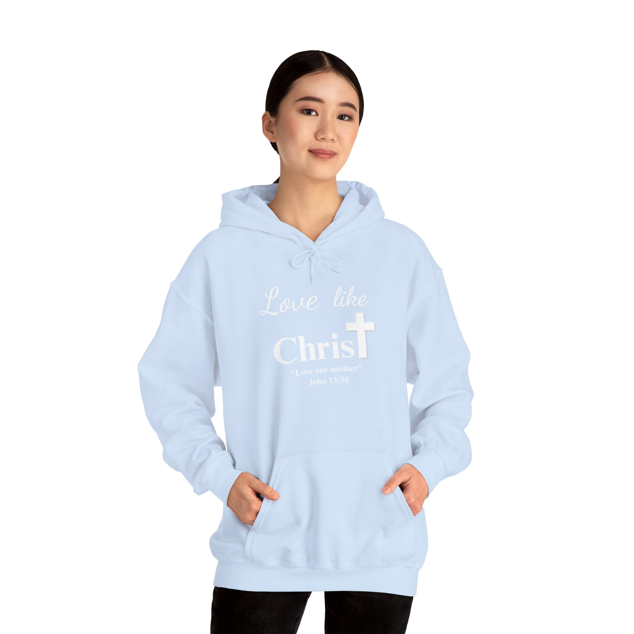 Love Like Christ Christian Hooded Sweatshirt