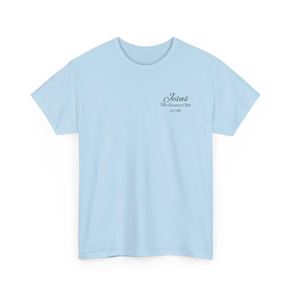 Christmas Wreath Christian Heavy Cotton Tee