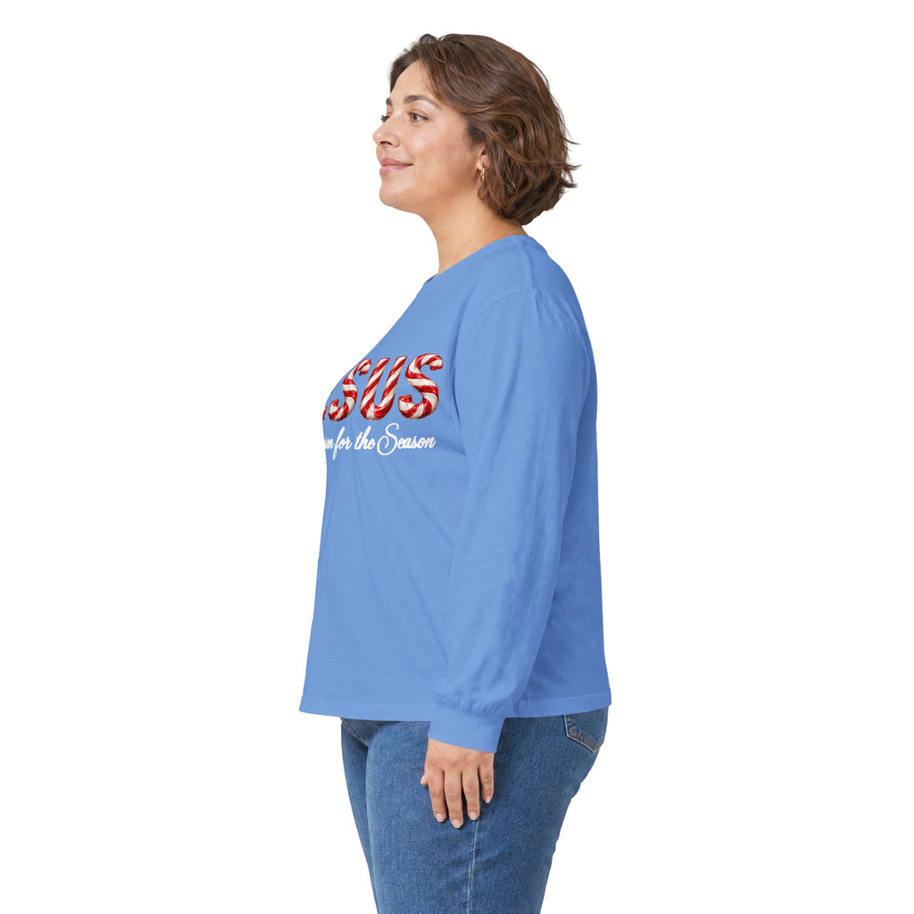 Jesus – The Reason for the Season Christmas Long Sleeve Shirt -Unisex Ultra Cotton Long Sleeve Tee