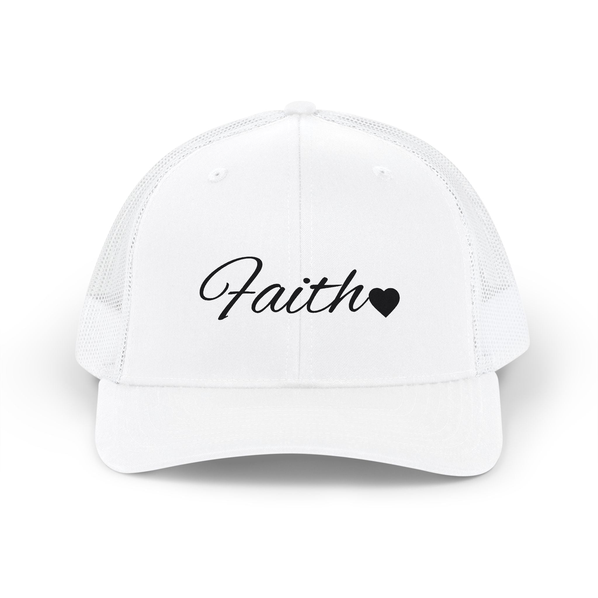 Faith Heart Classic Trucker Hat – Christian Inspirational Cap