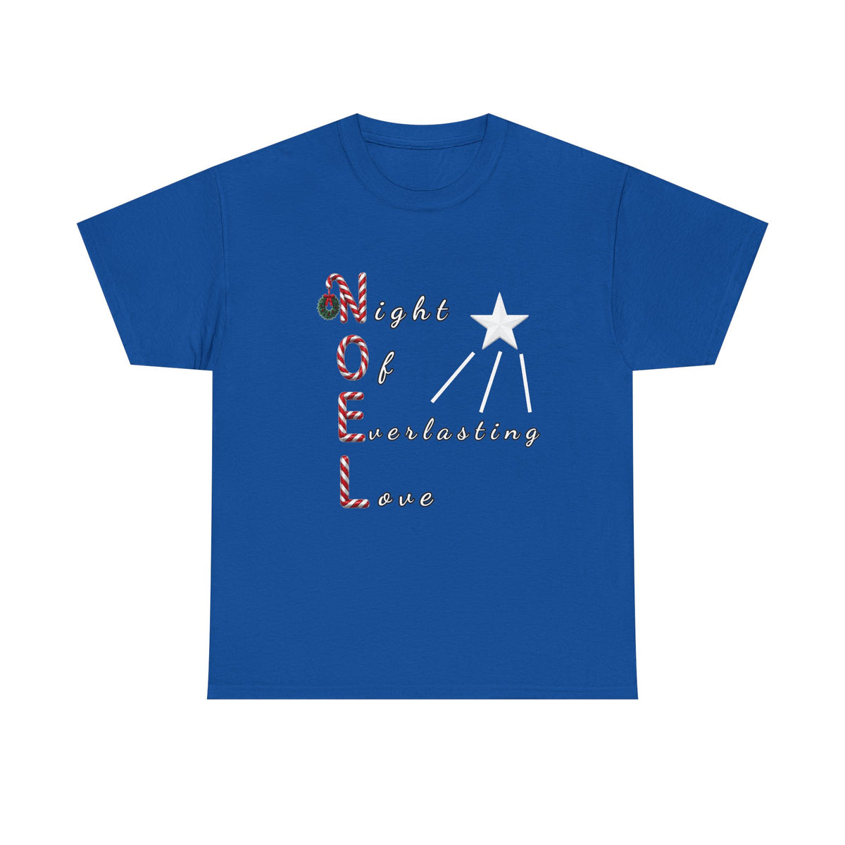 Noel – Night of Everlasting Love | Christian Christmas Heavy Cotton T-Shirt
