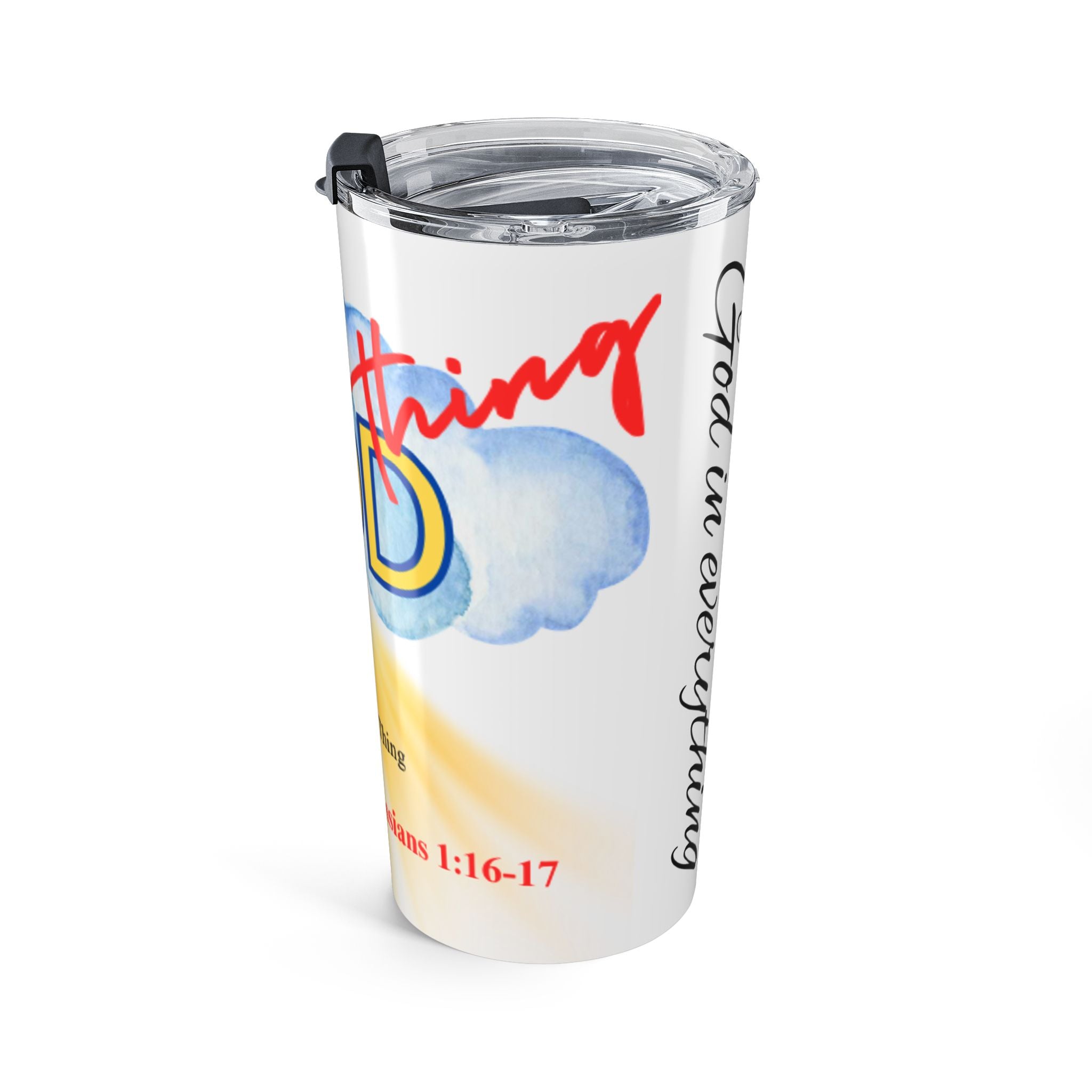 Every God Thing Christian Inspirational Tumbler – Faith-Based Travel Cup with Straw Tumbler 20oz