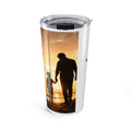 Faithful Father Sunset Tumbler – Christian Dad Stainless Steel Travel Cup -Tumbler 20oz