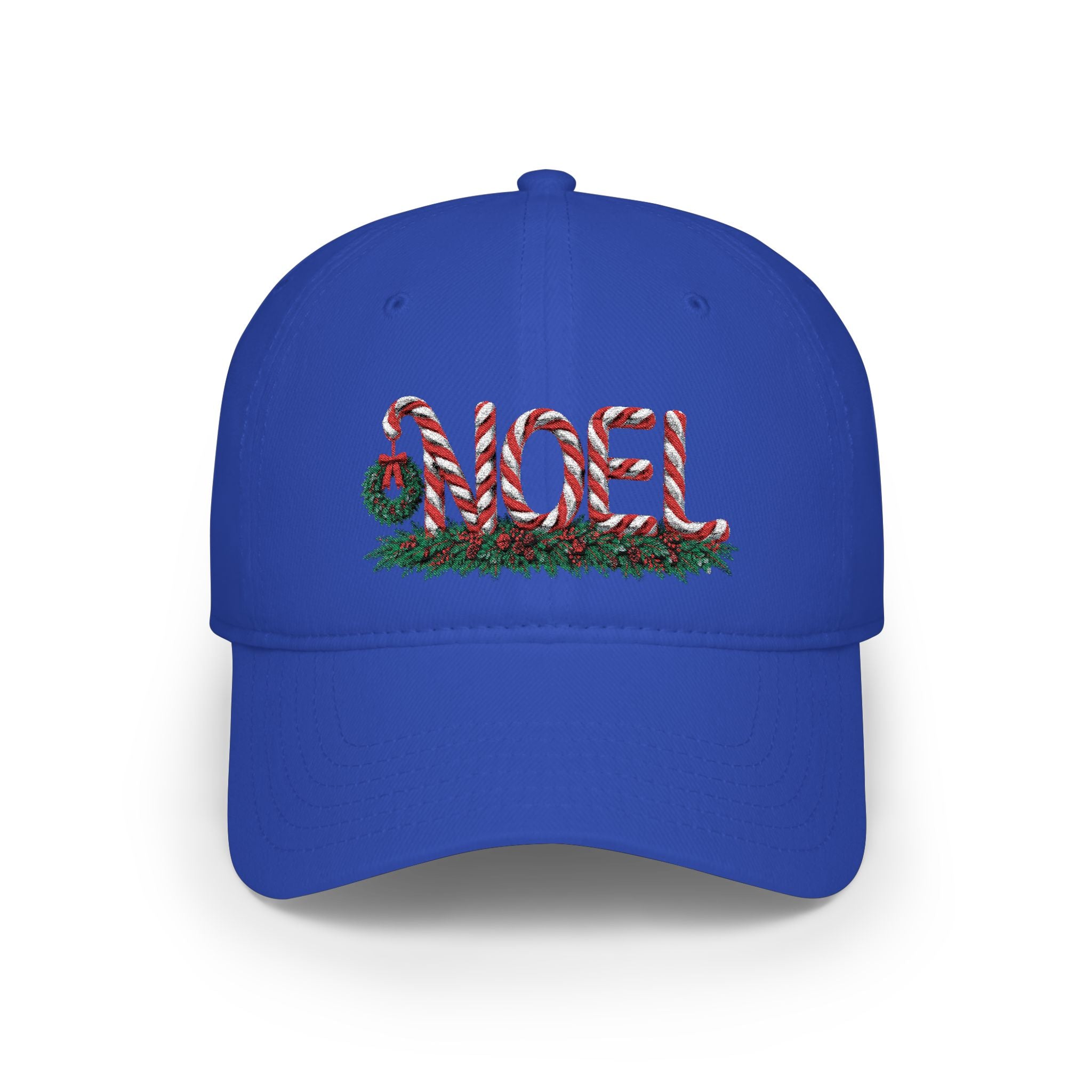 Noel Candy Cane Embroidered Christmas Hat – Festive Holiday Cap for Winter Gatherings Low Profile Baseball Cap