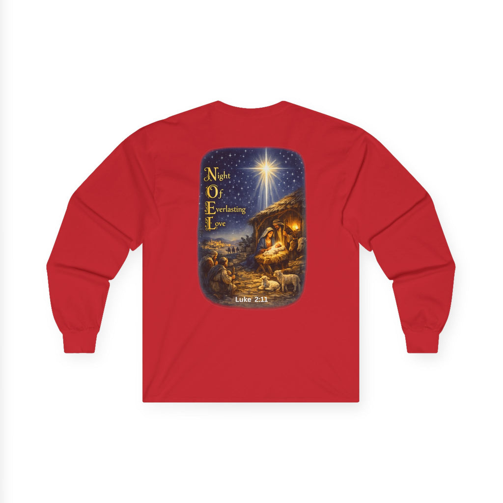 NOEL-Nativity Scene Ultra Cotton Long Sleeve Tee