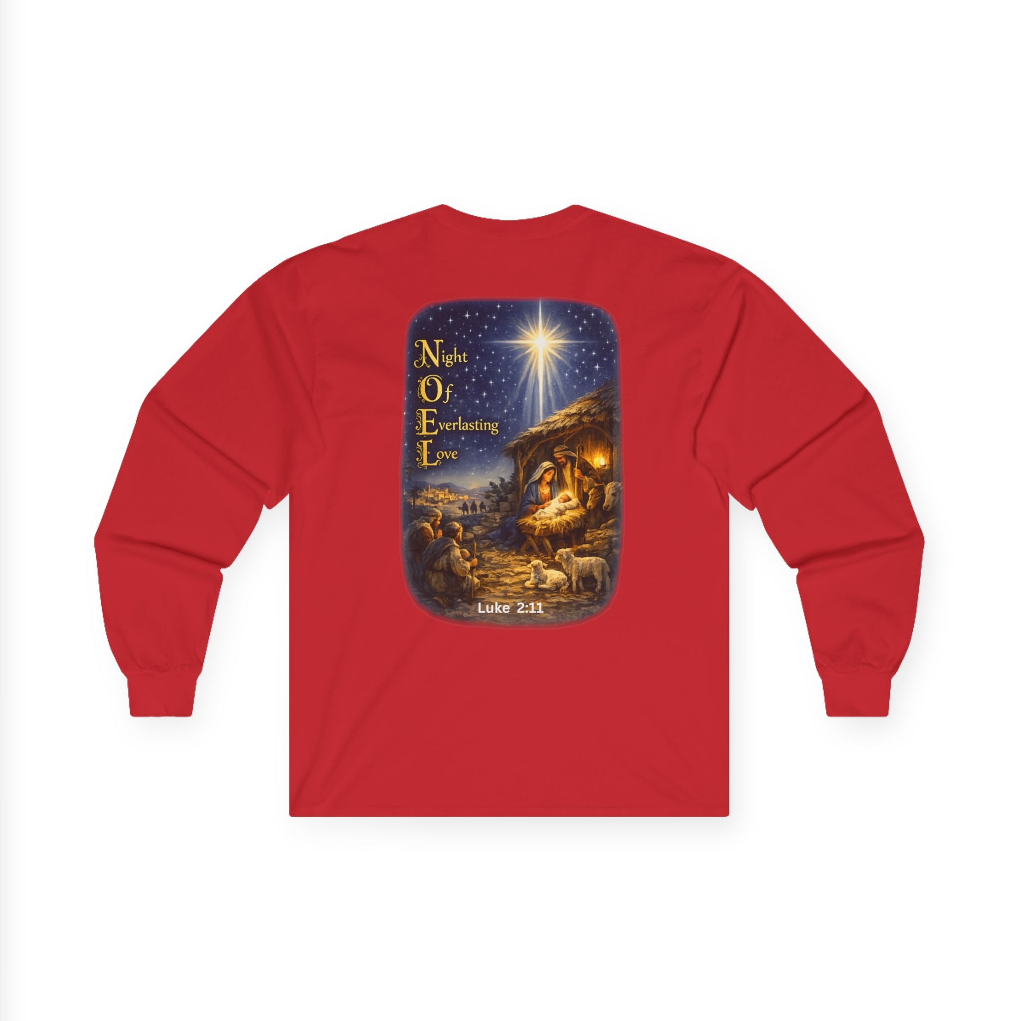 NOEL-Nativity Scene Ultra Cotton Long Sleeve Tee