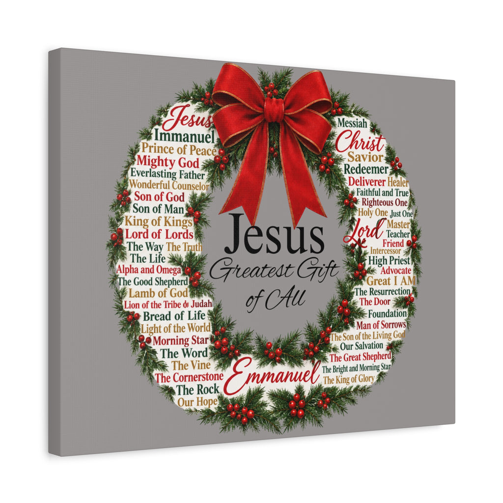 Jesus - Greatest Gift of All Canvas, Wall Art