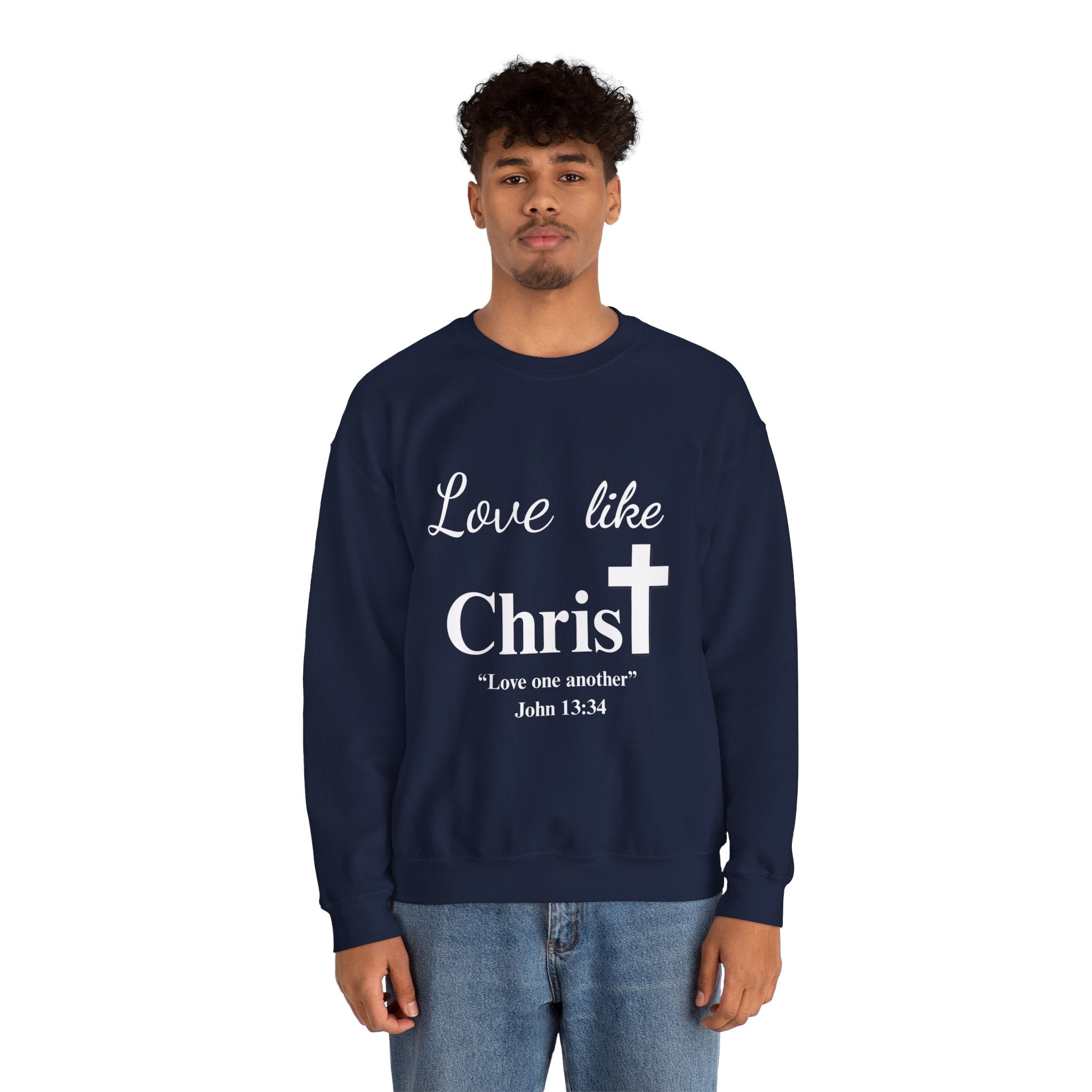 Love Like Christ Christian Crewneck Sweatshirt
