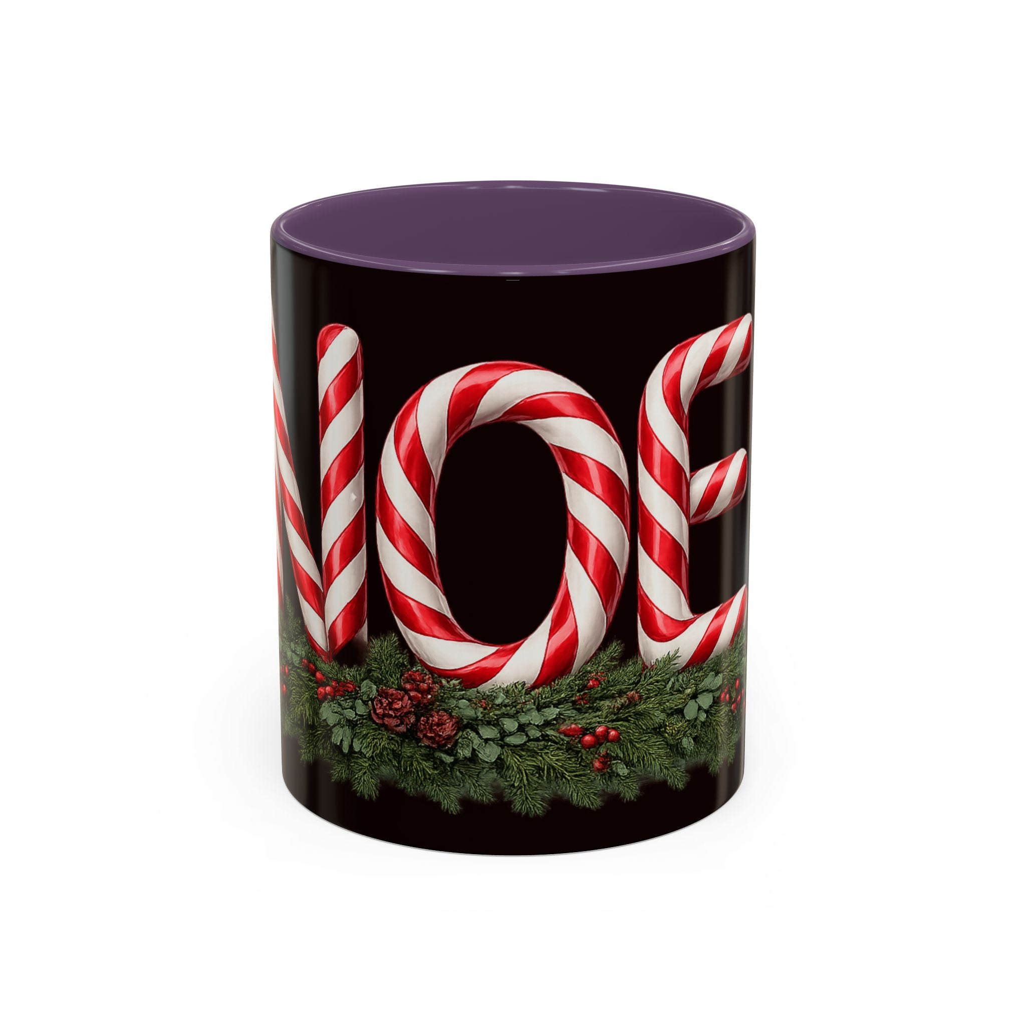 NOEL Candy Cane Christmas Mug – Festive Holiday Coffee Cup  (11, 15oz)