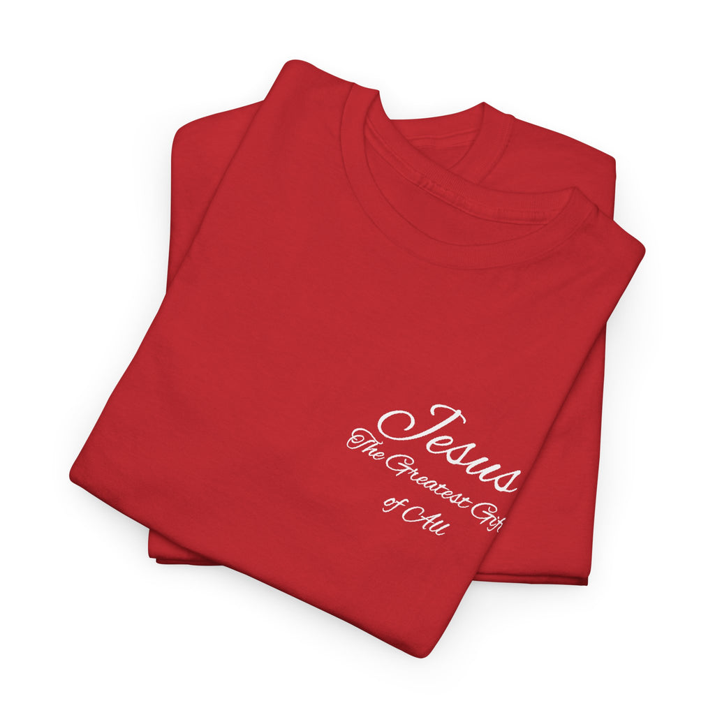 A Savior Is Born Nativity Christmas Heavy Cotton Tee