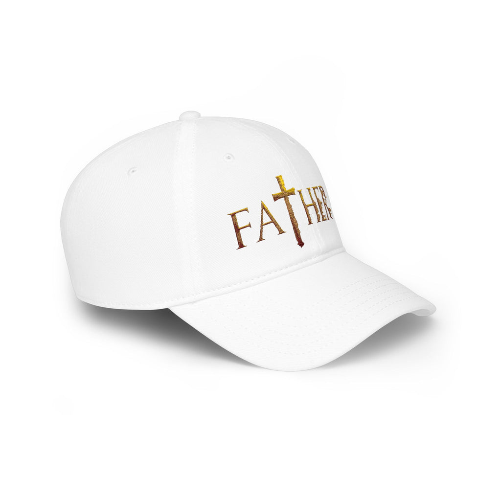 Christian Father Cross Embroidered Hat – Faith-Based Dad Cap for Godly Fathers Low Profile Baseball Cap