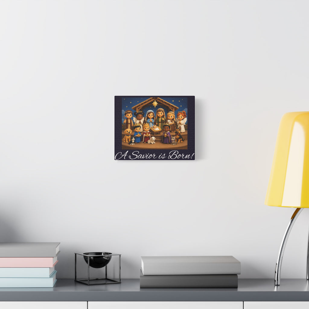 A Savior Is Born Nativity Christmas Wall Art