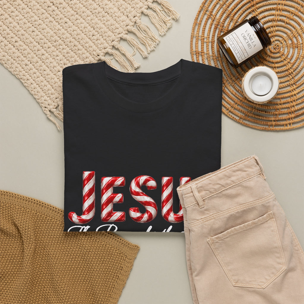 Jesus – The Reason for the Season Christmas T-Shirt | Christian Holiday Shirt Unisex Heavy Cotton Tee