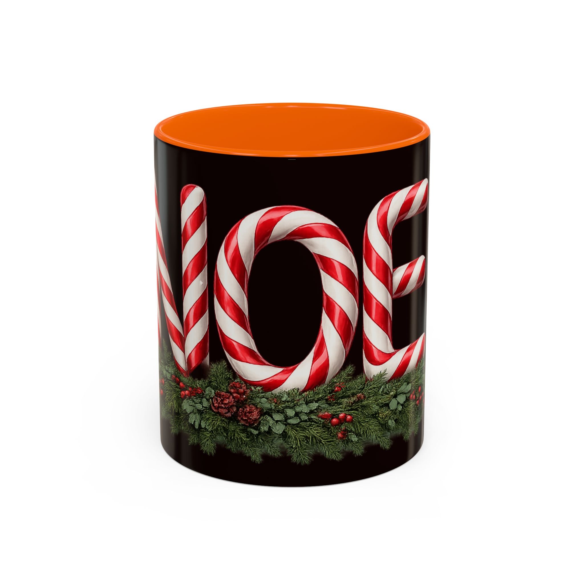 NOEL Candy Cane Christmas Mug – Festive Holiday Coffee Cup  (11, 15oz)