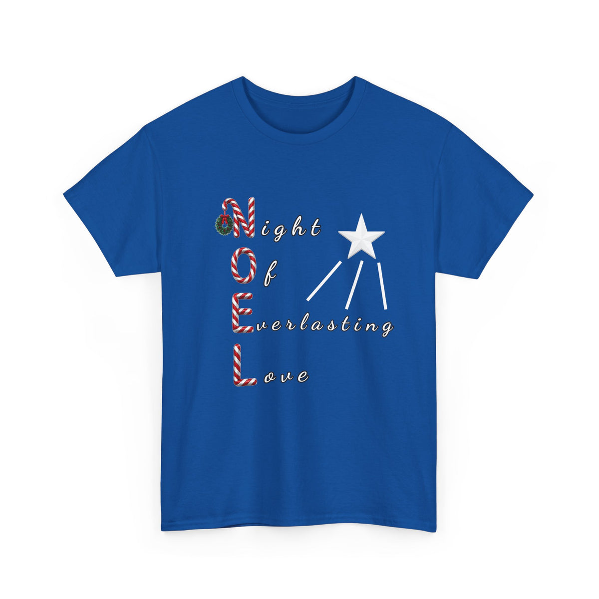 Noel – Night of Everlasting Love | Christian Christmas Heavy Cotton T-Shirt