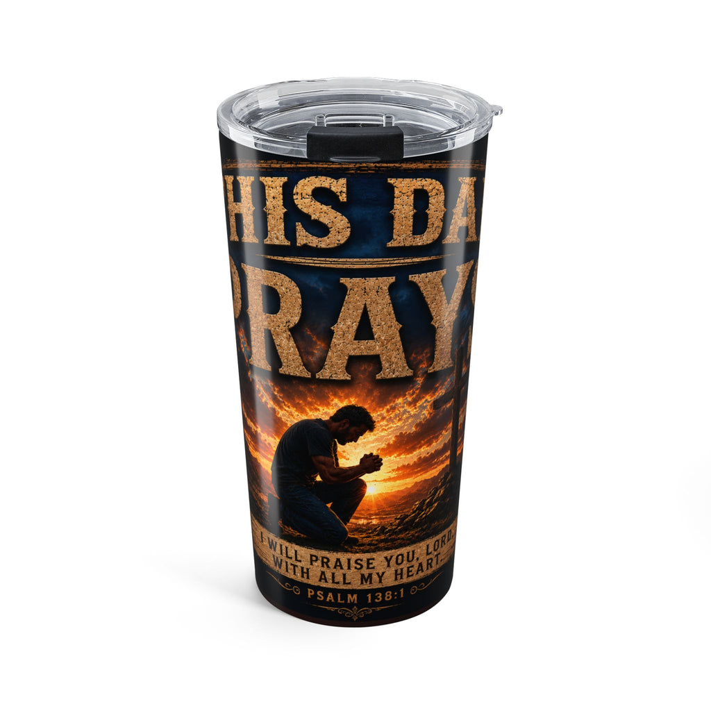 Faithful Father 20oz Christian Tumbler – Inspirational Faith Based Travel Tumbler 20oz