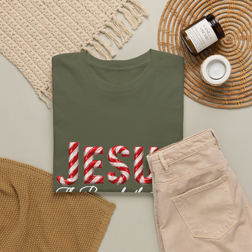 Jesus – The Reason for the Season Christmas T-Shirt | Christian Holiday Shirt Unisex Heavy Cotton Tee