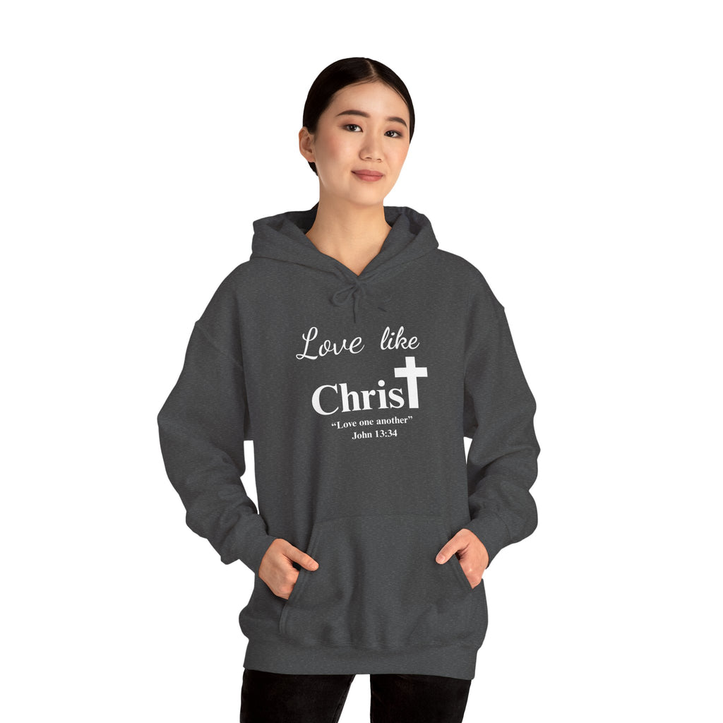 Love Like Christ Christian Hooded Sweatshirt