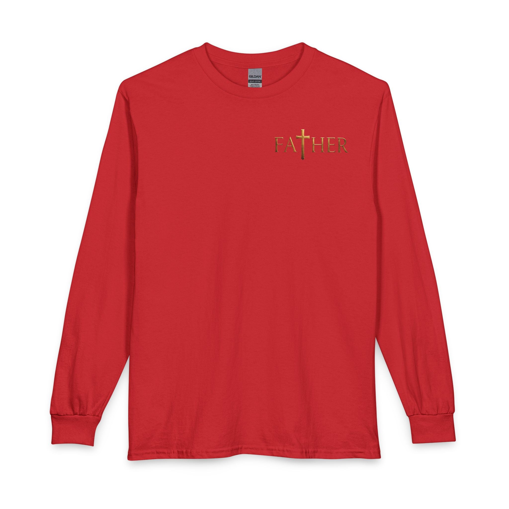 Faithful Father Christian Long Sleeve Shirt – Inspirational Dad Acrostic Sunset Design Unisex Long Sleeve T-Shirt